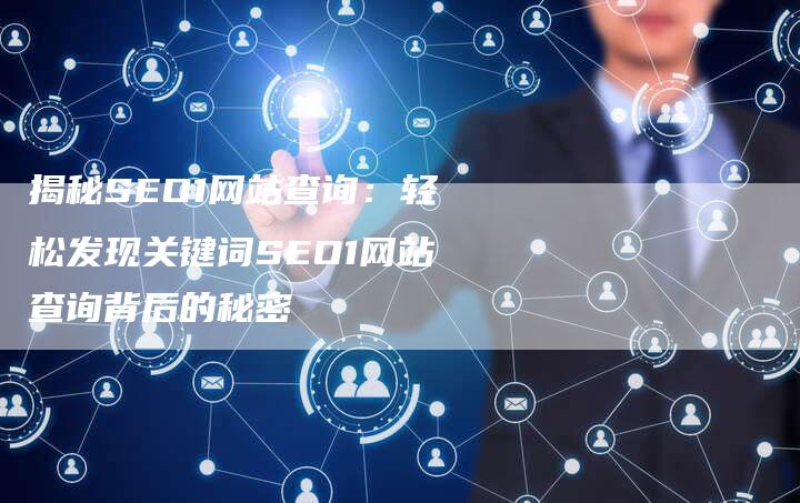 揭秘SEO1网站查询：轻松发现关键词SEO1网站查询背后的秘密