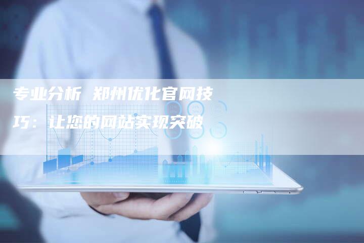 专业分析 郑州优化官网技巧：让您的网站实现突破